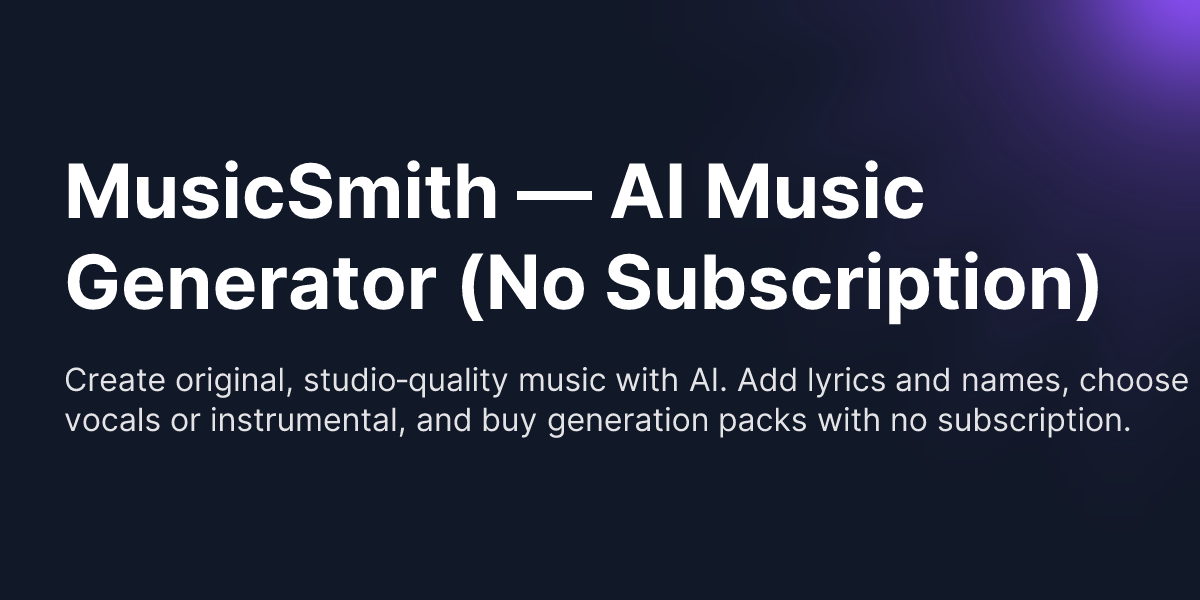 MusicSmith screenshot 1
