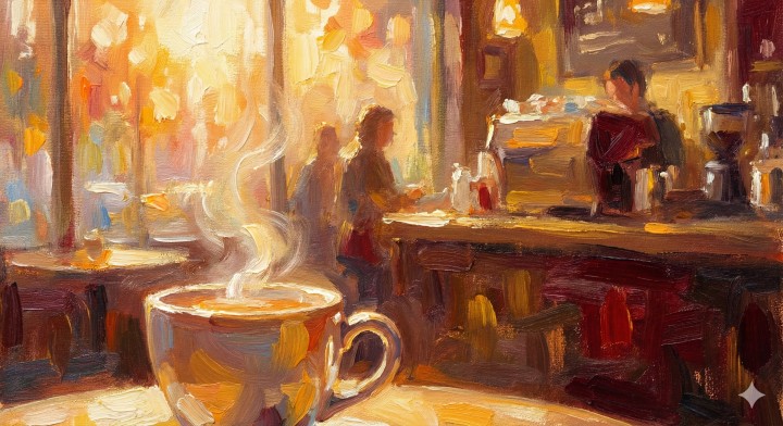 Upbeat pop jingle for coffee shop "Bean There", catchy hook with tagline "Wake up with us"